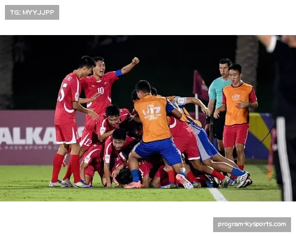 朝鲜U17体能充沛 比赛后半段仍能高强度逼抢